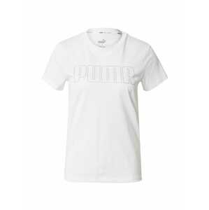 PUMA Funkčné tričko 'Starddust'  biela / sivá