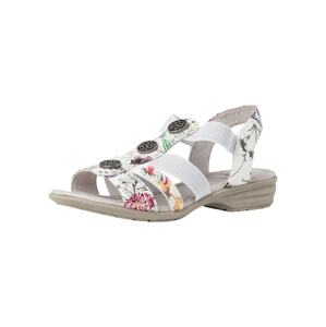 JANA Remienkové sandále  biela / ružová / zelená / oranžová