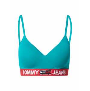 Tommy Jeans Podprsenka  modrozelená / červená / biela / námornícka modrá