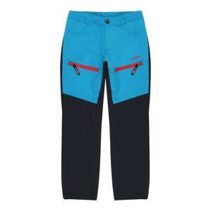 CMP Outdoorové nohavice  modrá / čierna / červená