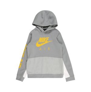 Nike Sportswear Mikina  sivá / biela / svetlosivá / žltá