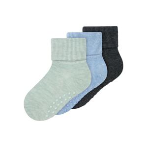 NAME IT Ponožky 'NEEL'  antracitová / mätová / svetlomodrá