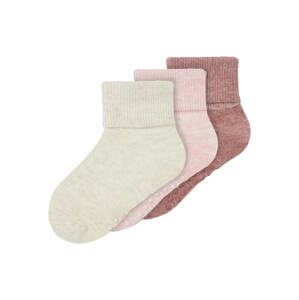 NAME IT Ponožky 'NEEL'  ružová / krémová / rosé