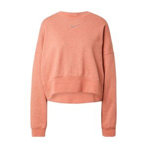 Nike Sportswear Mikina  oranžová melírovaná / strieborná