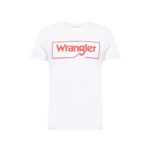 WRANGLER Tričko  biela / červená