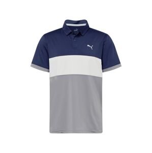 PUMA Funkčné tričko  námornícka modrá / biela / sivá