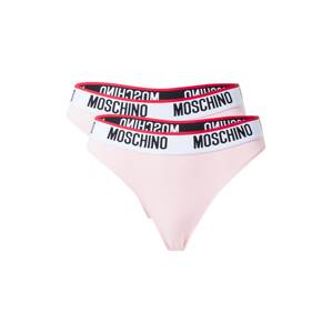 Moschino Underwear Tangá  ružová / čierna / biela / ružová