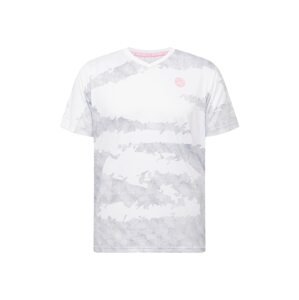 BIDI BADU Funkčné tričko 'Kovu'  biela / svetlosivá / ružová