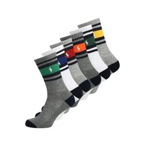Polo Ralph Lauren Ponožky 'BIG PONY'  sivá melírovaná / zmiešané farby / biela