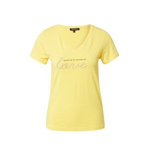 MORE & MORE Tričko  žltá / čierna / strieborná