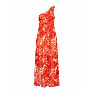Morgan Večerné šaty  biela / tmavooranžová / oranžovo červená