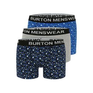BURTON MENSWEAR LONDON Boxerky  modrá / námornícka modrá / sivá / biela