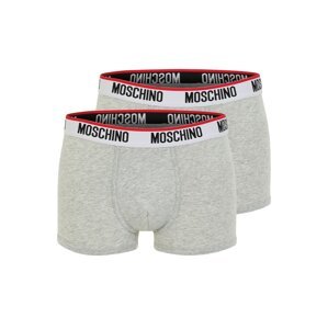 Moschino Underwear Boxerky  sivá / biela / čierna