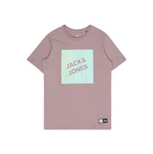Jack & Jones Junior Tričko 'NIGHTS'  azúrová / čierna / staroružová