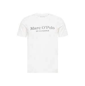 Marc O'Polo Tričko  biela / čierna melírovaná