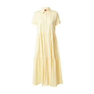 HUGO Košeľové šaty 'Kennish'  pastelovo žltá