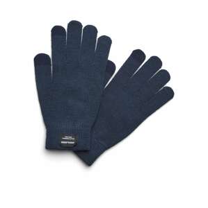 JACK & JONES Prstové rukavice 'Henry'  námornícka modrá / čierna / biela