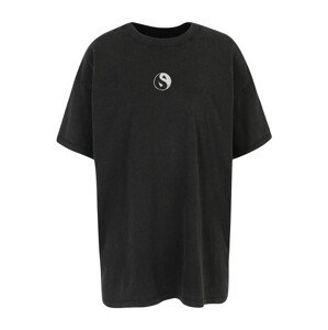Cotton On Oversize tričko  čierna / biela