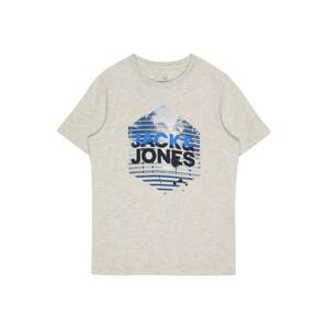 Jack & Jones Junior Tričko 'BREEZE'  modrá / čierna / biela melírovaná