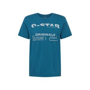 G-Star RAW Tričko  sivá / petrolejová