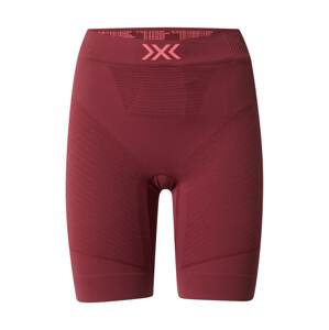 X-BIONIC Športové nohavice  neónovo ružová / burgundská