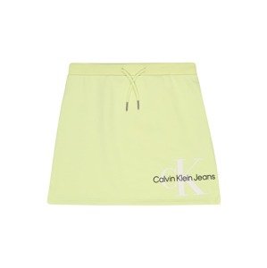 Calvin Klein Jeans Sukňa  svetložltá / biela / čierna