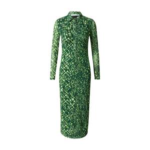 Warehouse Košeľové šaty  zelená / svetlozelená