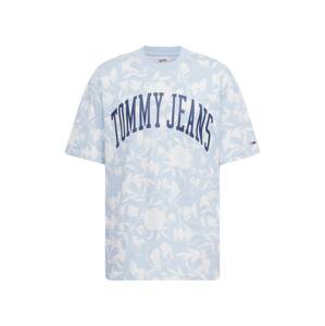 Tommy Jeans Tričko  svetlomodrá / biela / námornícka modrá / ohnivo červená