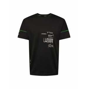 Lacoste Sport Funkčné tričko  biela / čierna / zelená