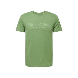 Marc O'Polo Tričko  zelená / sivá melírovaná