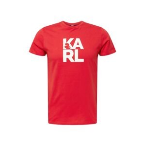 Karl Lagerfeld Tričko  červená / biela