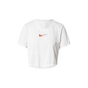 NIKE Funkčné tričko  svetlomodrá / oranžová / biela