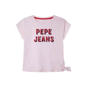 Pepe Jeans Tričko 'HONEY'  ružová / červená / čierna