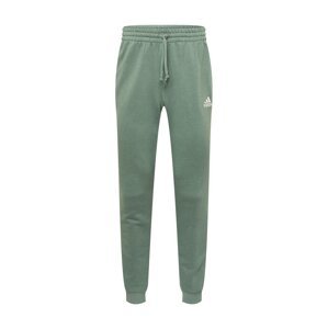 ADIDAS PERFORMANCE Športové nohavice  zelená / biela