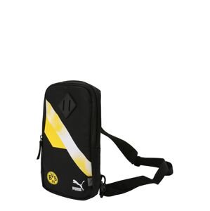 PUMA Športová taška 'Iconic'  čierna / biela / žltá