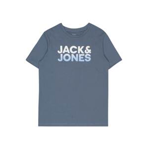 Jack & Jones Junior Tričko  modrá / svetlomodrá / biela