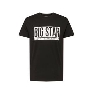 Big Star Tričko 'CIESZBIR'  čierna / biela