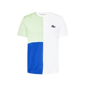 Lacoste Sport Funkčné tričko  biela / kráľovská modrá / pastelovo zelená / čierna