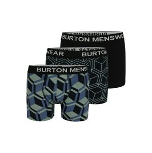 BURTON MENSWEAR LONDON Boxerky  kaki / čierna / námornícka modrá / tmavomodrá / biela