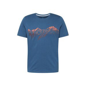 ODLO Funkčné tričko 'NIKKO'  modrá / oranžová / svetlohnedá / hrdzavohnedá