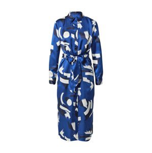 Lauren Ralph Lauren Košeľové šaty 'FAYELLA'  krémová / modrá / námornícka modrá