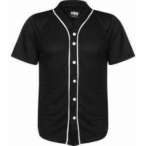 Urban Classics Košeľa 'Baseball'  čierna / biela