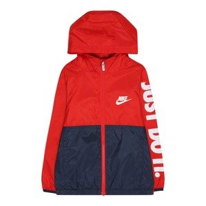 Nike Sportswear Prechodná bunda 'WINDRUNNER'  červená / biela / tmavomodrá