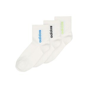 ADIDAS PERFORMANCE Športové ponožky 'QUARTER'  biela / čierna / azúrová / svetlozelená