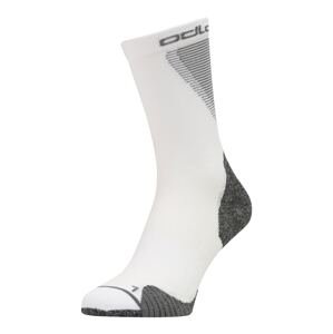 ODLO Športové ponožky 'Ceramicool Run'  biela / tmavosivá