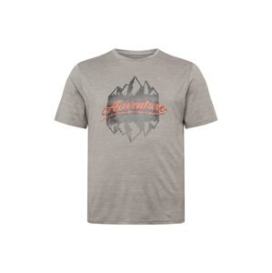 KILLTEC Funkčné tričko  sivá melírovaná / tmavooranžová / čierna