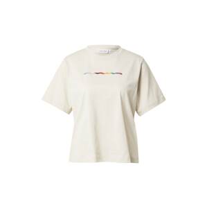 Calvin Klein Tričko  farba ťavej srsti / zmiešané farby