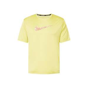 NIKE Funkčné tričko 'MILER'  žltá / rosé / biela