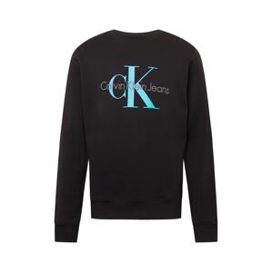 Calvin Klein Jeans Mikina  čierna / sivá / vodová