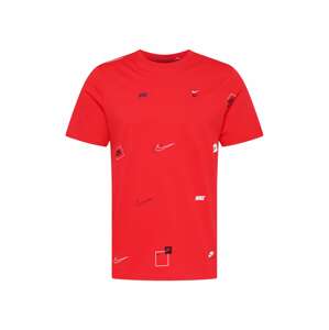 Nike Sportswear Tričko  červená / biela / námornícka modrá / čierna